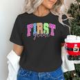 Back To School Neon Checkered First Grade Colorful Teacher Unisex T-Shirt, First Grade Teacher Shirts, gift for family, gift for coworker Back To School Neon Checkered First Grade Colorful Teacher Unisex T-Shirt, First Grade Teacher Shirts, gift for family, gift for coworker