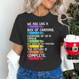 Back To School Teacher We Are Like A Box Of Crayons Unisex T-Shirt, gift for family, gift for coworker Back To School Teacher We Are Like A Box Of Crayons Unisex T-Shirt, gift for family, gift for coworker
