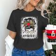Bleached Teacher Para Life Paraprofessional Cute Messy Bun For Men Women Girls Kids Unisex T-Shirt, gift for family, gift for coworker