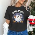 Boo Jour Ghost Halloween French Teacher Cute Coffe Croissant Unisex T-Shirt, gift for family, gift for coworker Boo Jour Ghost Halloween French Teacher Cute Coffe Croissant Unisex T-Shirt, gift for family, gift for coworker