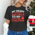Childcare My Heart Belongs To Children Daycare Teacher Men Women Unisex T-Shirt, gift for family, gift for coworker