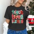 Christmas Coquette Bow Teacher Teach Love Inspire Unisex T-Shirt, gift for family, gift for coworker