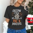 Creepin It Real Pre-K Monsters Halloween Preschool Teacher Unisex T-Shirt, gift for family, gift for coworker Creepin It Real Pre-K Monsters Halloween Preschool Teacher Unisex T-Shirt, gift for family, gift for coworker