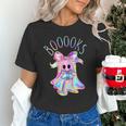 Cute Ghost Book Reading Halloween Teacher Top Girls Women Unisex T-Shirt, gift for family, gift for coworker