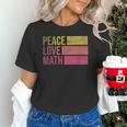 Cute Math Teacher Peace Love Math Unisex T-Shirt, gift for family, gift for coworker Cute Math Teacher Peace Love Math Unisex T-Shirt, gift for family, gift for coworker