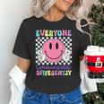 Everyone Communicates Differently Autism Awareness Teacher Unisex T-Shirt, gift for family, gift for coworker