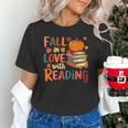 Fall In Love With Reading Autumn Thanksgiving Shirt Teacher Unisex T-Shirt, gift for family, gift for coworker Fall In Love With Reading Autumn Thanksgiving Shirt Teacher Unisex T-Shirt, gift for family, gift for coworker