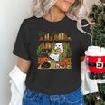Ghost Library Reading Books Halloween Librarian Teacher Unisex T-Shirt, gift for family, gift for coworker Ghost Library Reading Books Halloween Librarian Teacher Unisex T-Shirt, gift for family, gift for coworker