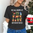 We All Grow At Different Rates Back To School Teacher Unisex T-Shirt, gift for family, gift for coworker