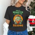 Halloween Teacher Librarian Monster Reading Books Men Women Kids Unisex T-Shirt, gift for family, gift for coworker