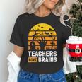 Halloween Teachers Science Math Teachers Love Brains Unisex T-Shirt, Science Teacher Shirts, gift for family, gift for coworker
