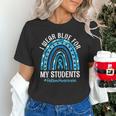 Happy Teacher I Wear Blue For My Students Autism Awareness Unisex T-Shirt, gift for family, gift for coworker