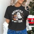 Haunted By My TBR Cute Ghost Book Reading Teacher Halloween Unisex T-Shirt, gift for family, gift for coworker Haunted By My TBR Cute Ghost Book Reading Teacher Halloween Unisex T-Shirt, gift for family, gift for coworker