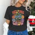 Helping Little Minds Grow Teacher First Day Back To School Unisex T-Shirt, gift for family, gift for coworker Helping Little Minds Grow Teacher First Day Back To School Unisex T-Shirt, gift for family, gift for coworker