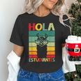 Hola Estudiantes Spanish Teacher Back To School 2025 Unisex T-Shirt, gift for family, gift for coworker Hola Estudiantes Spanish Teacher Back To School 2025 Unisex T-Shirt, gift for family, gift for coworker