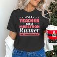 I'm A Teacher And A Marathon Runner Don't Underestimate Me Men Women Unisex T-Shirt, gift for family, gift for coworker I'm A Teacher And A Marathon Runner Don't Underestimate Me Men Women Unisex T-Shirt, gift for family, gift for coworker