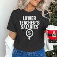 Lower Teacher's Salaries For Men Women Kids Unisex T-Shirt, gift for family, gift for coworker Lower Teacher's Salaries For Men Women Kids Unisex T-Shirt, gift for family, gift for coworker