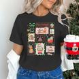 Merry And Bright Christmas Gingerbread Santa Book Teacher Unisex T-Shirt, gift for family, gift for coworker Merry And Bright Christmas Gingerbread Santa Book Teacher Unisex T-Shirt, gift for family, gift for coworker