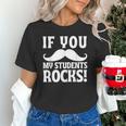 If You Mustache My Students Rock Teacher Mustache Unisex T-Shirt, gift for family, gift for coworker If You Mustache My Students Rock Teacher Mustache Unisex T-Shirt, gift for family, gift for coworker