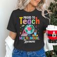 Proud To Teach Multilingual Learner ESL English Teacher Unisex T-Shirt, Esl Teacher Shirts, English Teacher Shirts, gift for family, gift for coworker Proud To Teach Multilingual Learner ESL English Teacher Unisex T-Shirt, Esl Teacher Shirts, English Teacher Shirts, gift for family, gift for coworker
