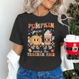 Pumpkin Spice Makes Teacher Nice Retro Fall Spooky Season Unisex T-Shirt, gift for family, gift for coworker Pumpkin Spice Makes Teacher Nice Retro Fall Spooky Season Unisex T-Shirt, gift for family, gift for coworker