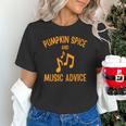Pumpkin Spice And Music Advice Music Teacher Halloween Unisex T-Shirt, gift for family, gift for coworker