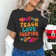 Retro Teach Love Inspire Back To School Teachers Unisex T-Shirt, gift for family, gift for coworker Retro Teach Love Inspire Back To School Teachers Unisex T-Shirt, gift for family, gift for coworker