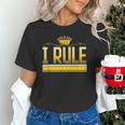 I Rule Math Ruler Mathematics Pun Math Teacher Men Women Girls Kids Unisex T-Shirt, gift for family, gift for coworker