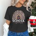 School Psych Teacher School Psychologist Leopard Rainbow Unisex T-Shirt, gift for family, gift for coworker School Psych Teacher School Psychologist Leopard Rainbow Unisex T-Shirt, gift for family, gift for coworker