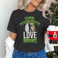 School Psychologists Love Brains Halloween Teacher Counselor Unisex T-Shirt, gift for family, gift for coworker School Psychologists Love Brains Halloween Teacher Counselor Unisex T-Shirt, gift for family, gift for coworker