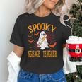 Spooky Science Teacher Ghost Halloween School Women Unisex T-Shirt, Science Teacher Shirts, gift for family, gift for coworker
