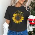 Sunflower Puzzle Pieces Autism Awareness For Mom Teacher For Women Unisex T-Shirt, gift for family, gift for coworker