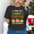 I Teach The Cutest Pumpkins Halloween Teacher Unisex T-Shirt, gift for family, gift for coworker