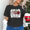 Teach Love Inspire Pre-k Teacher Apple Leopard Red Plain Unisex T-Shirt, gift for family, gift for coworker