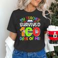 My Teacher Survived 100 Days Of Me 100 Days Of School Unisex T-Shirt, gift for family, gift for coworker My Teacher Survived 100 Days Of Me 100 Days Of School Unisex T-Shirt, gift for family, gift for coworker