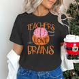 Teachers Love Brains Halloween T-Shirt For Men Women Unisex T-Shirt, gift for family, gift for coworker