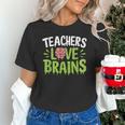 Teachers Love Brains Halloween Teacher Zombie Unisex T-Shirt, gift for family, gift for coworker Teachers Love Brains Halloween Teacher Zombie Unisex T-Shirt, gift for family, gift for coworker