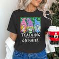 Teaching My Little Gnomies With Gnome For Teacher Women Unisex T-Shirt, gift for family, gift for coworker Teaching My Little Gnomies With Gnome For Teacher Women Unisex T-Shirt, gift for family, gift for coworker