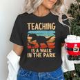 Teaching Is a Walk In Park Dinosaur Teacher Unisex T-Shirt, gift for family, gift for coworker Teaching Is a Walk In Park Dinosaur Teacher Unisex T-Shirt, gift for family, gift for coworker