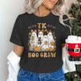 TK Boo Crew Preppy Halloween Floral Ghost TK Teacher Team TK Unisex T-Shirt, gift for family, gift for coworker