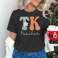 TK Teacher Retro Groovy Vintage Happy First Day Of School Unisex T-Shirt, Groovy Teacher Shirts, gift for family, gift for coworker