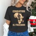 History Education Is Freedom African Map Black Teacher Unisex T-Shirt, History Teacher Shirts, gift for family, gift for coworker