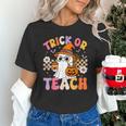 Trick Or Teach Cute Ghost Coffee Pumpkins Halloween Teacher Unisex T-Shirt, gift for family, gift for coworker Trick Or Teach Cute Ghost Coffee Pumpkins Halloween Teacher Unisex T-Shirt, gift for family, gift for coworker