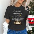 Vintage Human Sunshine Definition Teachers Mom Boss Women Unisex T-Shirt, gift for family, gift for coworker
