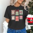 Vintage Preppy Very Merry Teacher Santa Stamps Christmas Unisex T-Shirt, gift for family, gift for coworker Vintage Preppy Very Merry Teacher Santa Stamps Christmas Unisex T-Shirt, gift for family, gift for coworker