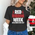 We Wear Red For Red Ribbon Week Awareness Mothers Teachers Unisex T-Shirt, gift for family, gift for coworker We Wear Red For Red Ribbon Week Awareness Mothers Teachers Unisex T-Shirt, gift for family, gift for coworker