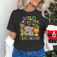 Wild About Teaching Safari Jungle School Teacher Unisex T-Shirt, gift for family, gift for coworker