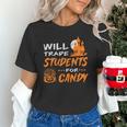Will Trade Students For Candy Halloween Costume Teacher Unisex T-Shirt, gift for family, gift for coworker Will Trade Students For Candy Halloween Costume Teacher Unisex T-Shirt, gift for family, gift for coworker