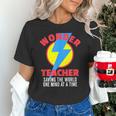 Wonder Teacher Costume Shirt Teacher Halloween Costume Tee Unisex T-Shirt, gift for family, gift for coworker Wonder Teacher Costume Shirt Teacher Halloween Costume Tee Unisex T-Shirt, gift for family, gift for coworker