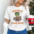 Cute Halloween Teacher Librarian Frankenstein Reading Books Unisex T-Shirt, gift for family, gift for coworker Cute Halloween Teacher Librarian Frankenstein Reading Books Unisex T-Shirt, gift for family, gift for coworker